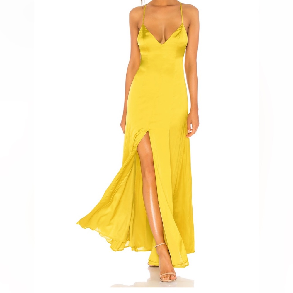 Lovers and Friends Bermuda Dress in Chartreuse Green